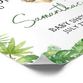 Poster Accueil du Baby shower Lion rugissant (Coin)