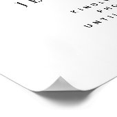 Poster Accueil du Mariage Agate Blush & Gold Unplugged (Coin)