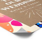 Poster Accueil du Mariage Coutouts lumineux (Coin)