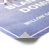 Poster Accueil du Mariage du coucher de soleil tropical (Coin)