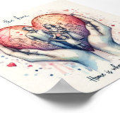 Poster Accueil est là où le coeur est imprimé (Coin)