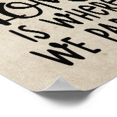 Poster Accueil est l'endroit où nous le garons Camping Dé (Coin)