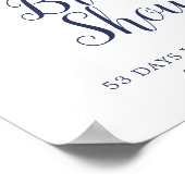 Poster Accueil Fête des mariées de fleurs blanches classi (Coin)