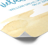 Poster Accueil Fête des mariées de sable et de mer aquare (Coin)