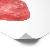 Poster Accueil Fête des mariées fraise (Coin)