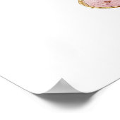 Poster Accueil Fête des mariées Tea Party rose (Coin)