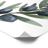 Poster Accueil feuille de verdure mariage (Coin)