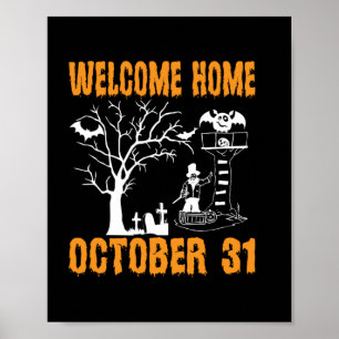 Poster Accueil Halloween Accueil Octobre Anniversaire