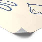 Poster Accueil Hors Fête des mariées Bleue Du Marché (Coin)