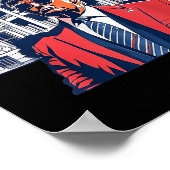 Poster Accueil Je vote Condamné Felon 2024 Trump Daddy (Coin)