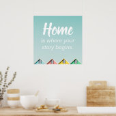 Poster Accueil Le Quartier Cite Les Citations À La Maison (Cuisine)