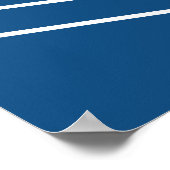 Poster Accueil Mariage bleu moderne (Coin)