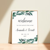 Poster Accueil Mariage de Foliage abondant