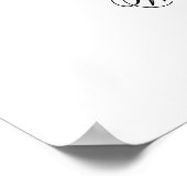 Poster Accueil Mariage minimaliste (Coin)