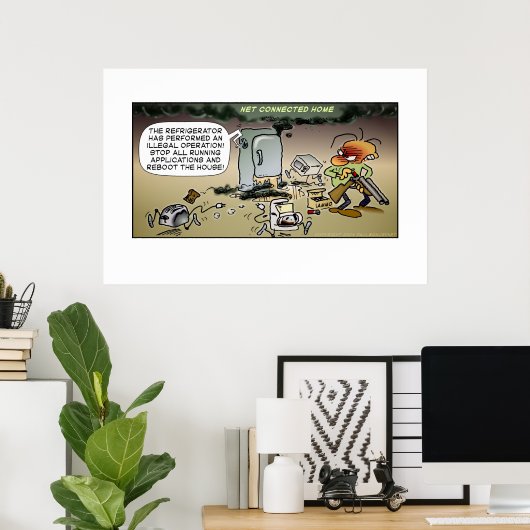 Poster Accueil Net Connecté (Bureau à domicile)