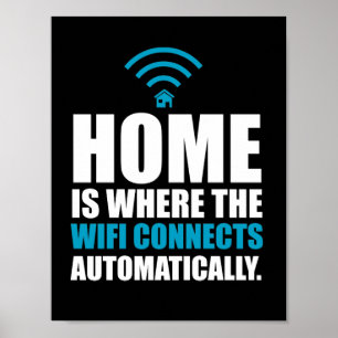 Poster Accueil où le Wi-Fi se connecte automatiquement