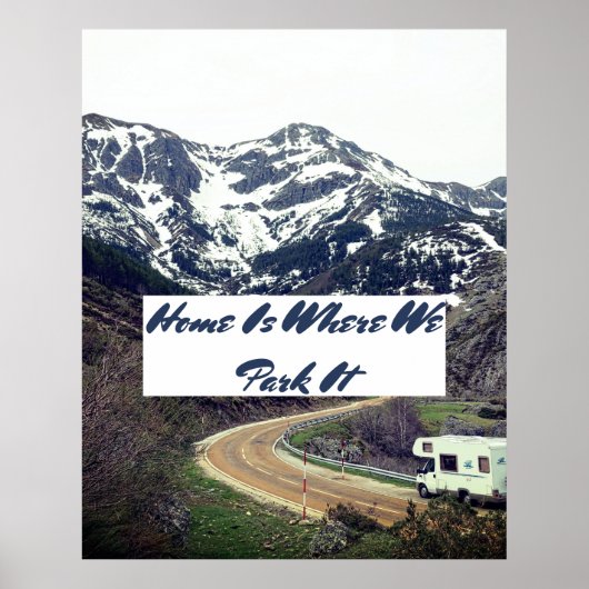 Poster accueil où nous le garons RV NOMADS (Devant)