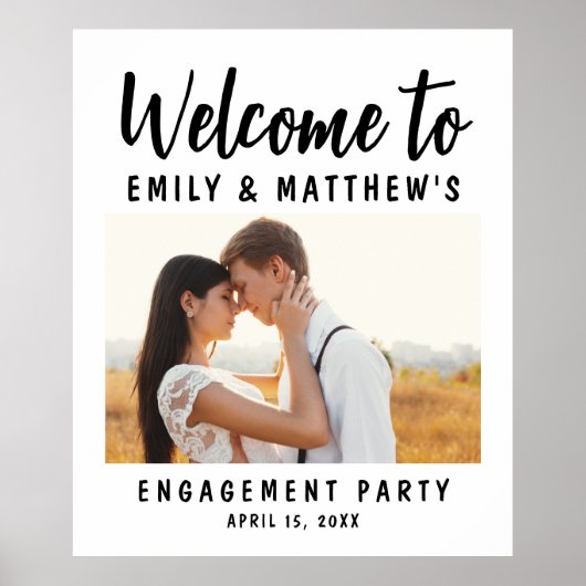 Poster Accueil photo moderne de la partie Engagement (Devant)
