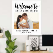 Poster Accueil photo moderne de la partie Engagement (Bureau à domicile)