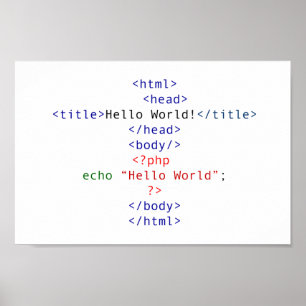 Poster Accueil php geek