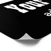 Poster Accueil Salon ou coiffeur Annonce Vintage (Coin)