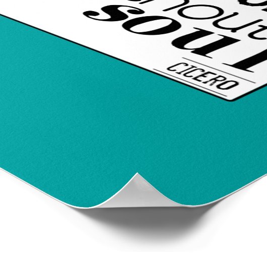 Poster Accueil sans livres = Corps sans âme (Coin)