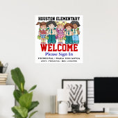 Poster Accueil scolaire - SRF (Bureau à domicile)