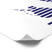 Poster Accueil Soldats 4 juillet BBQ Red Blue Stars (Coin)