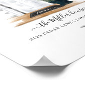 Poster Accueil Sweet Home Aquarelle Blanc Hamptons Porte (Coin)