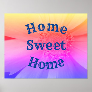 Poster Accueil Sweet Home Fleur marguerite