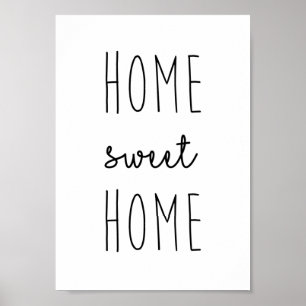 Poster Accueil Sweet Home Imprimer l'affiche