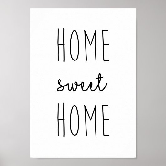 Poster Accueil Sweet Home Imprimer l'affiche (Devant)