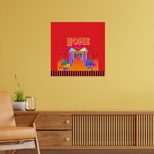 Poster Accueil Sweet Home Rouge (Salon 2)