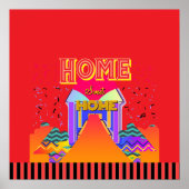 Poster Accueil Sweet Home Rouge (Devant)