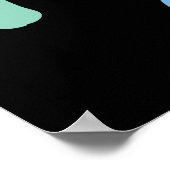 Poster ACCUEILLE mon Happy Place ! Neon Chalk - Corps dom (Coin)