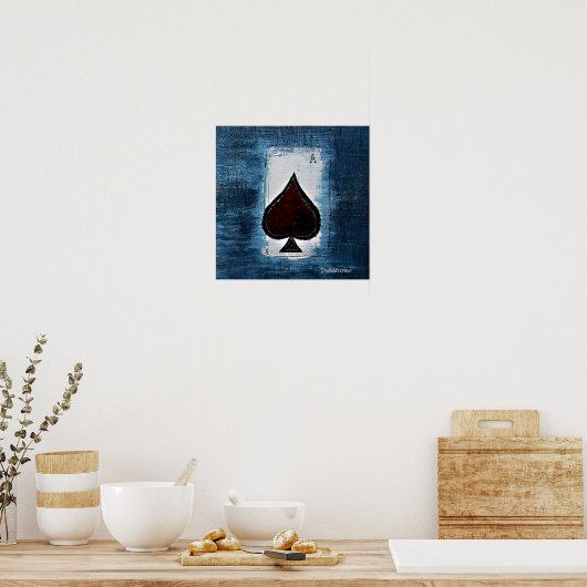 Poster Ace de Spade Man Cave Art (Cuisine)
