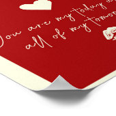 Poster Ace of Hearts Love Citation esthétique Mur tendanc (Coin)