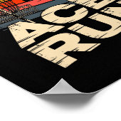 Poster Ace Run Retro Disc Golf Sket Ace Run Sunset  (Coin)