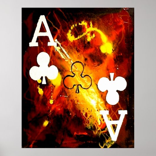 POSTER ACES DE GALAXIE ABSTRAITES DES CLUBS (Devant)