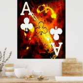 POSTER ACES DE GALAXIE ABSTRAITES DES CLUBS (Cuisine)