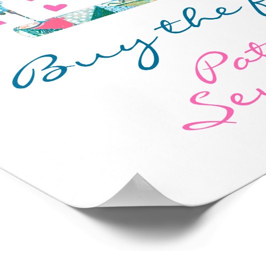 Poster Acheter La Machine À Coudre Tissu Patchwork (Coin)