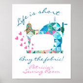 Poster Acheter La Machine À Coudre Tissu Patchwork (Devant)