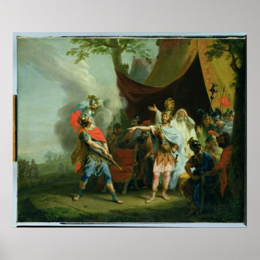 Poster Achille a un litige avec Agamemnon, 1776 (Devant)