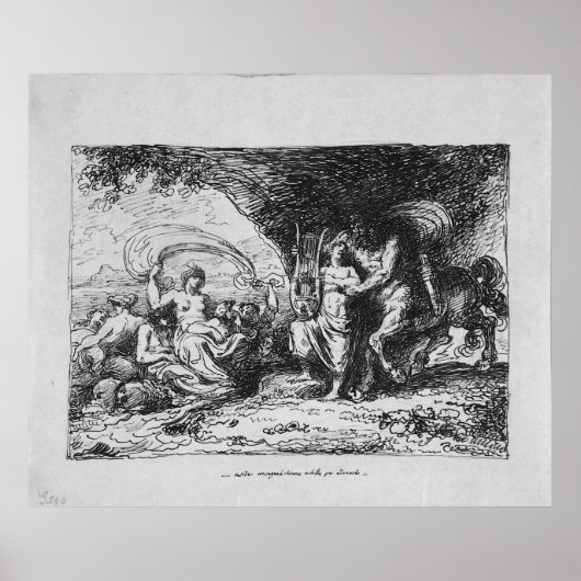 Poster Achille enseigné par Centaur Chiron Comment jouer  (Devant)