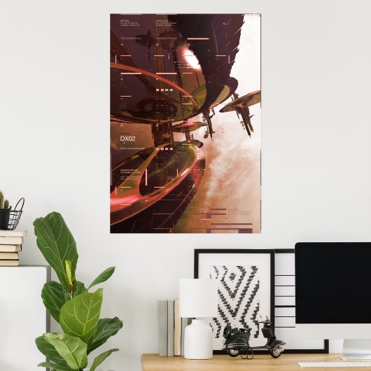 Poster achtung (Bureau à domicile)