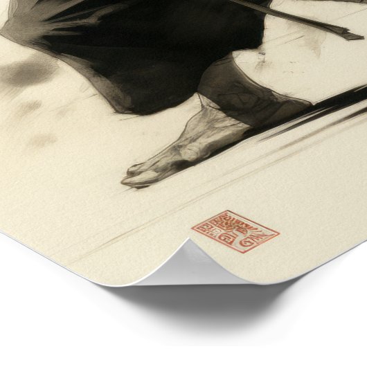 Poster Acier à âme : Majestic Samurai (Coin)