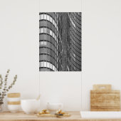 Poster Acier et mur de rideau de verre moderne (Cuisine)