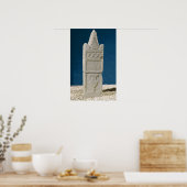 Poster Acier Votif avec fronton triangulaire (Cuisine)