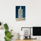 Poster Acier Votif avec fronton triangulaire (Bureau à domicile)