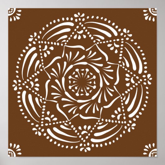 Poster Acorn Mandala (Devant)